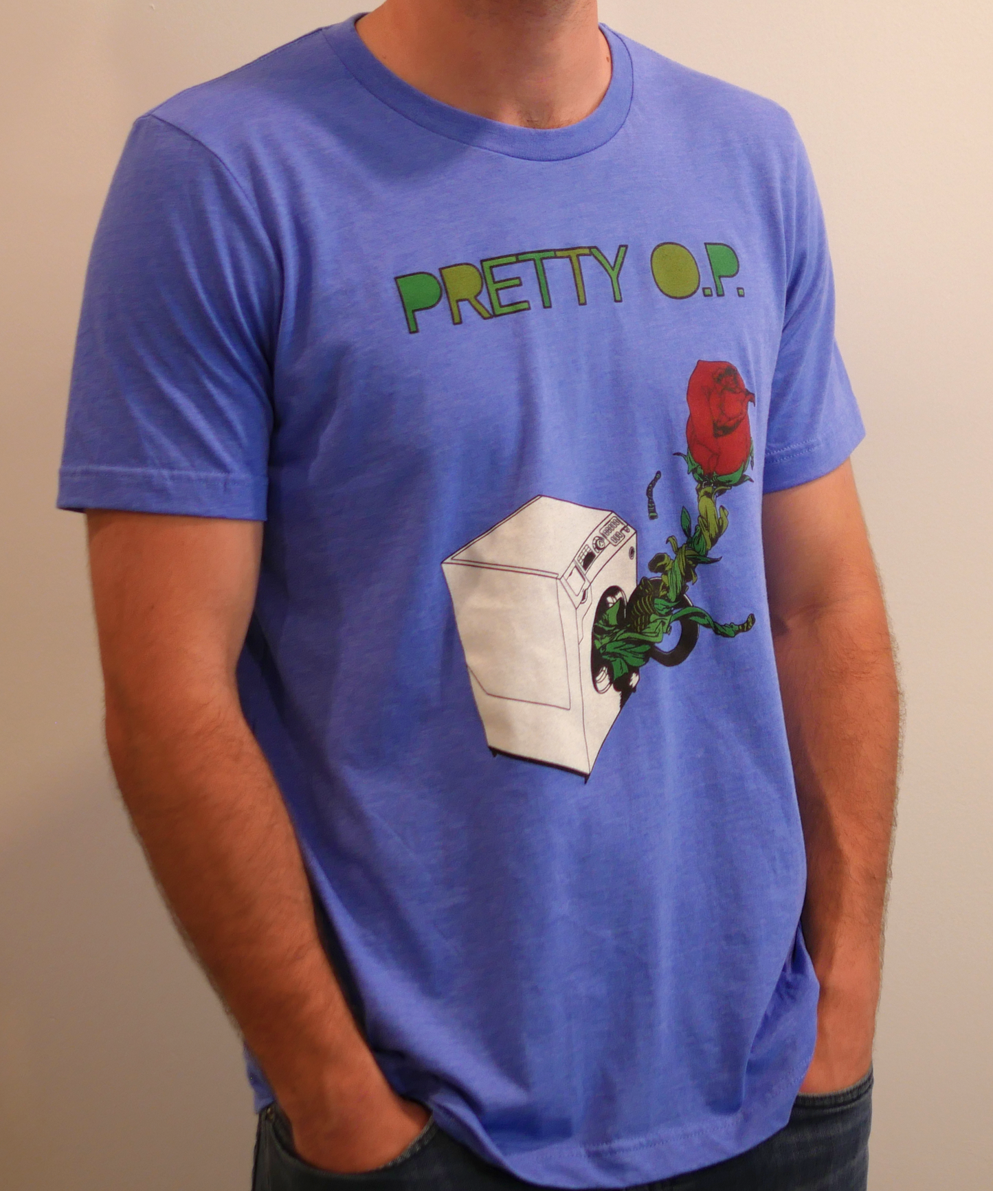 Pretty O.P. Clothes Rose T-shirt - Wash (Blue)