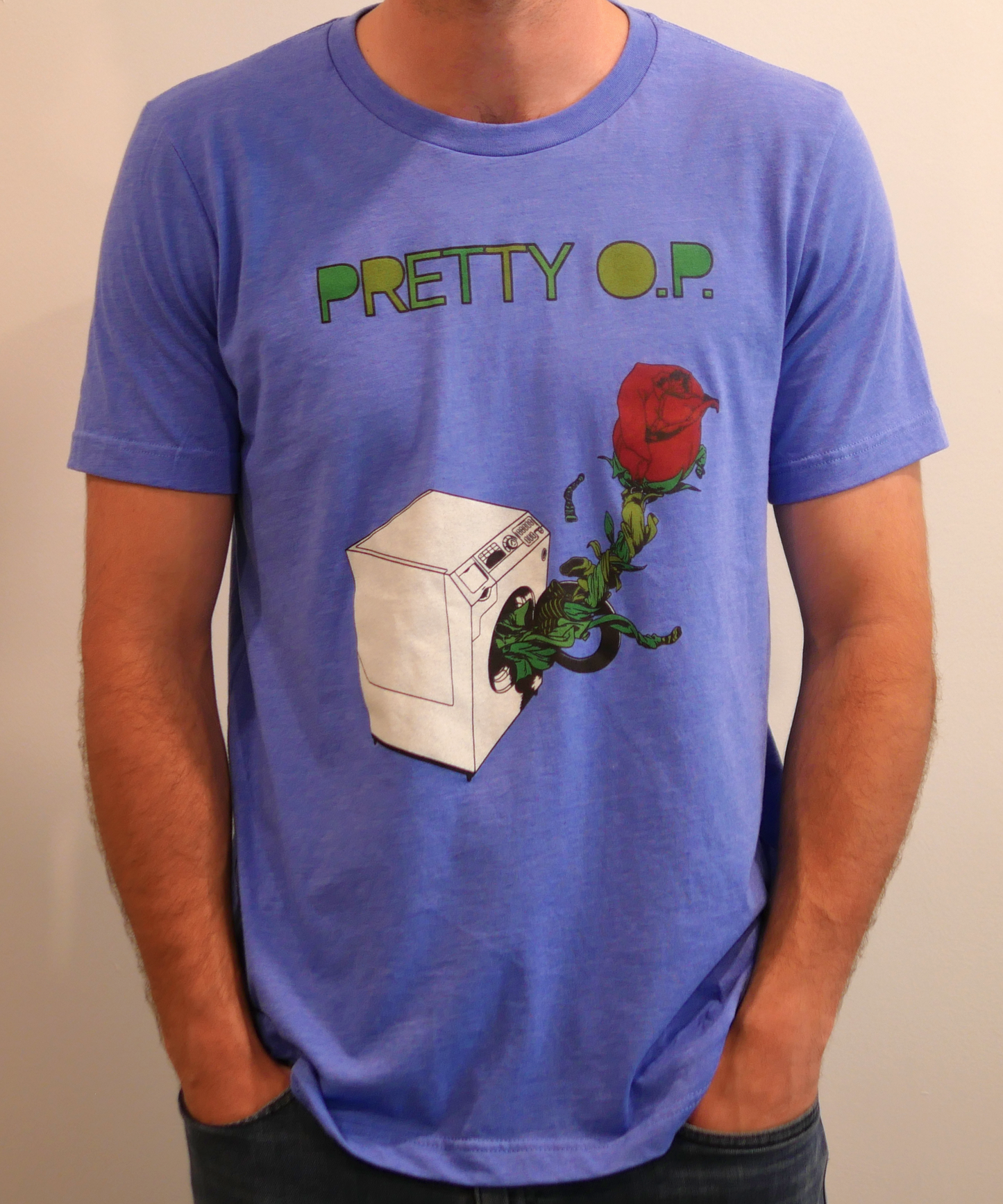 Pretty O.P. Clothes Rose T-shirt - Wash (Blue)