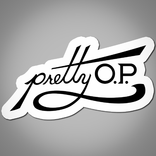 Pretty O.P. Logo Sticker